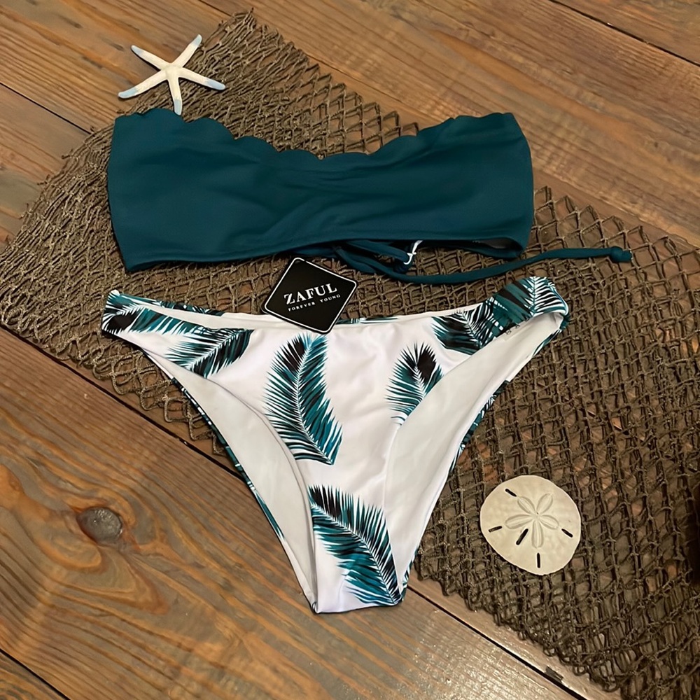 2 Piece Strapless Swimsuit